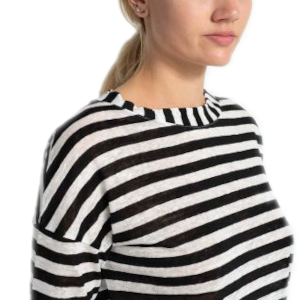 Shirt mit 3/4 Arm aus Leinen