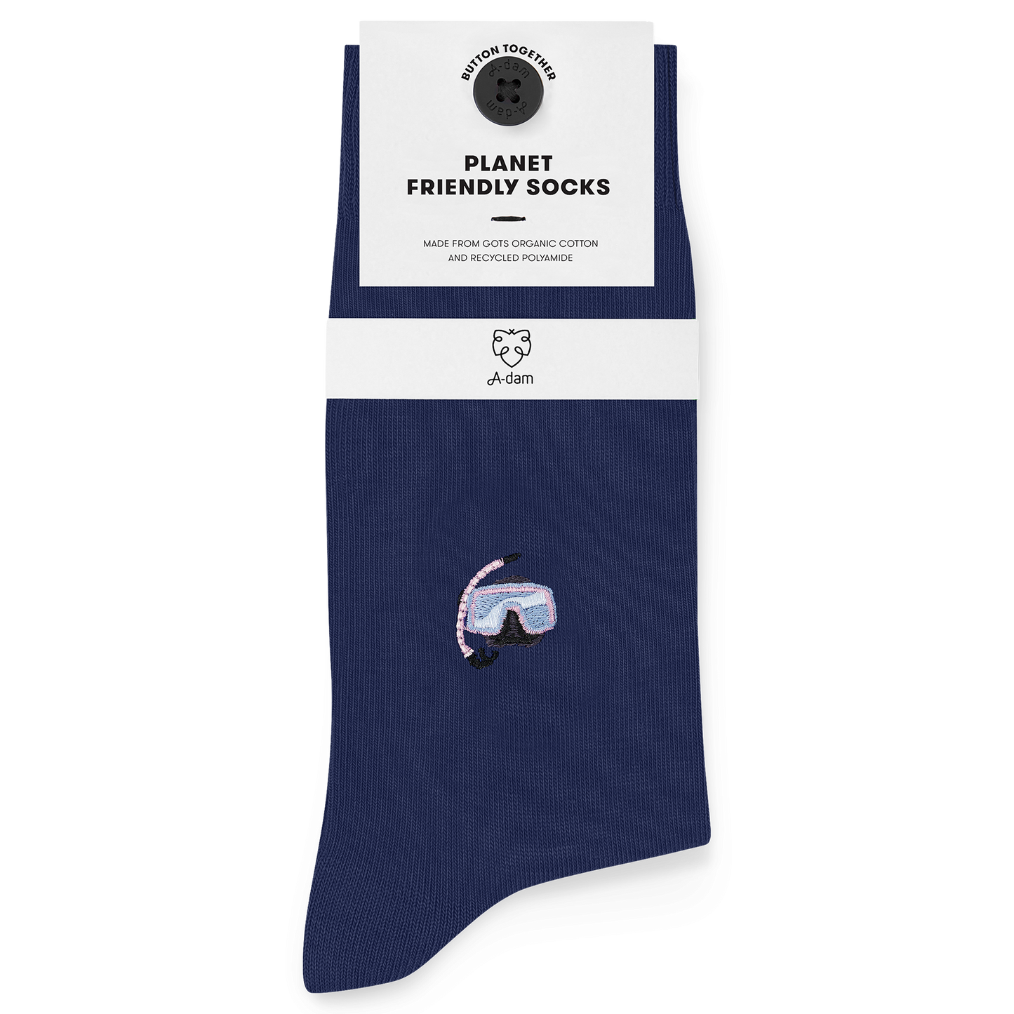 Socken mit Stickerei