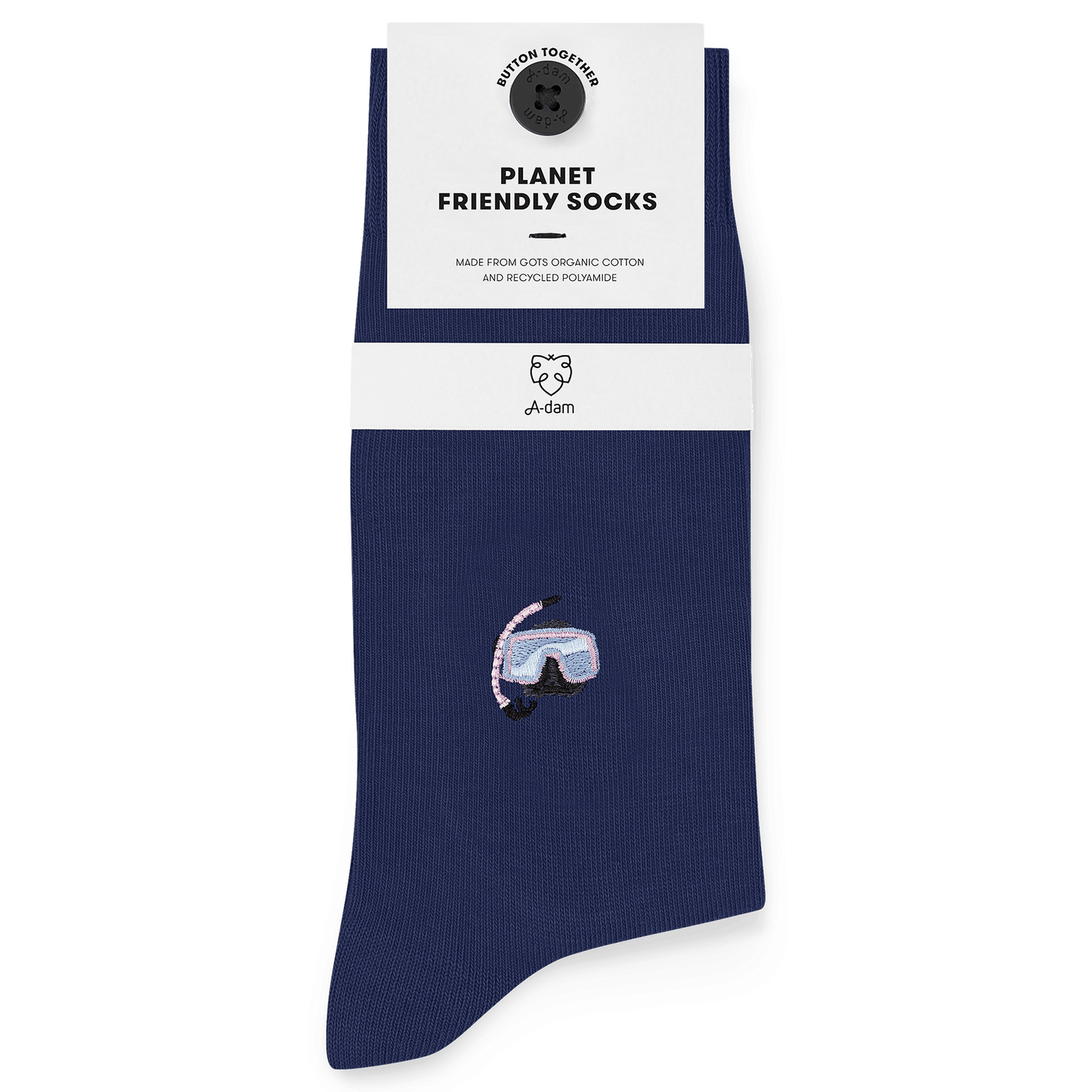 Socken mit Stickerei