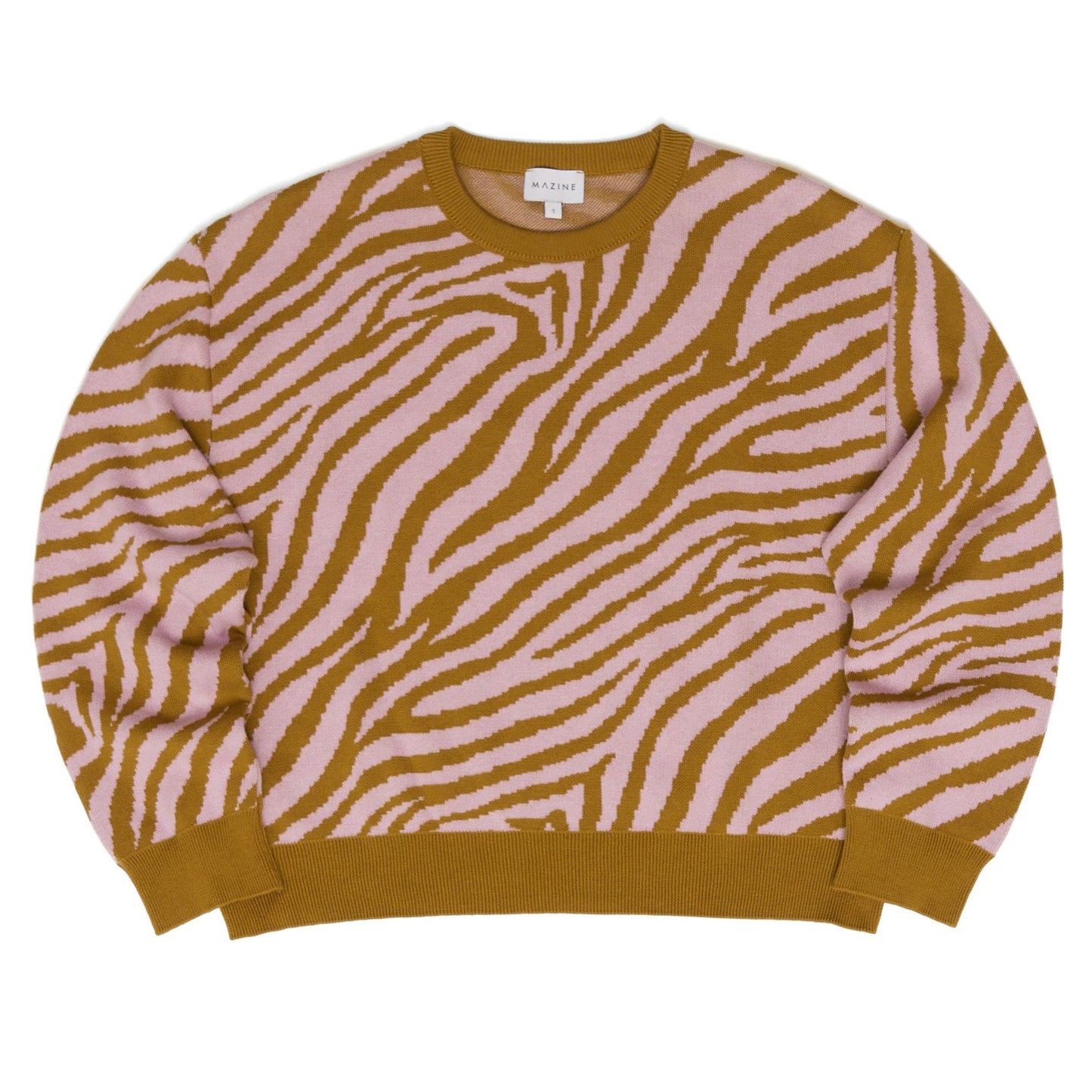 Zebra Strickpullover aus Bio-Baumwolle