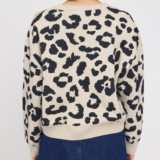 Leo-Strickpullover aus Bio-Baumwolle
