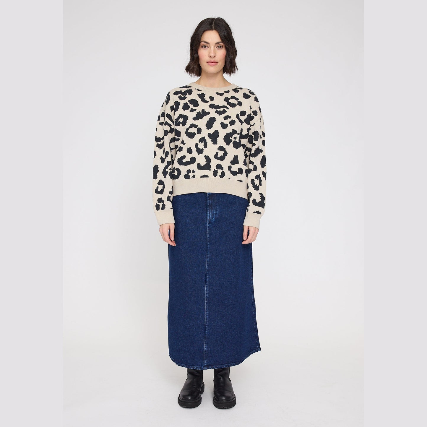 Leo-Strickpullover aus Bio-Baumwolle
