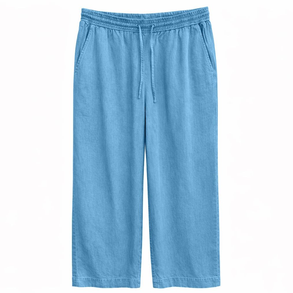 weite Hose aus Lyocell im Denim-Look