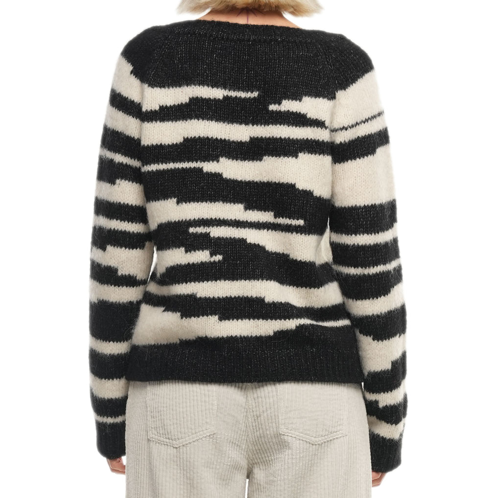 Tiger-Pullover aus Alpaka und Bio-Baumwolle