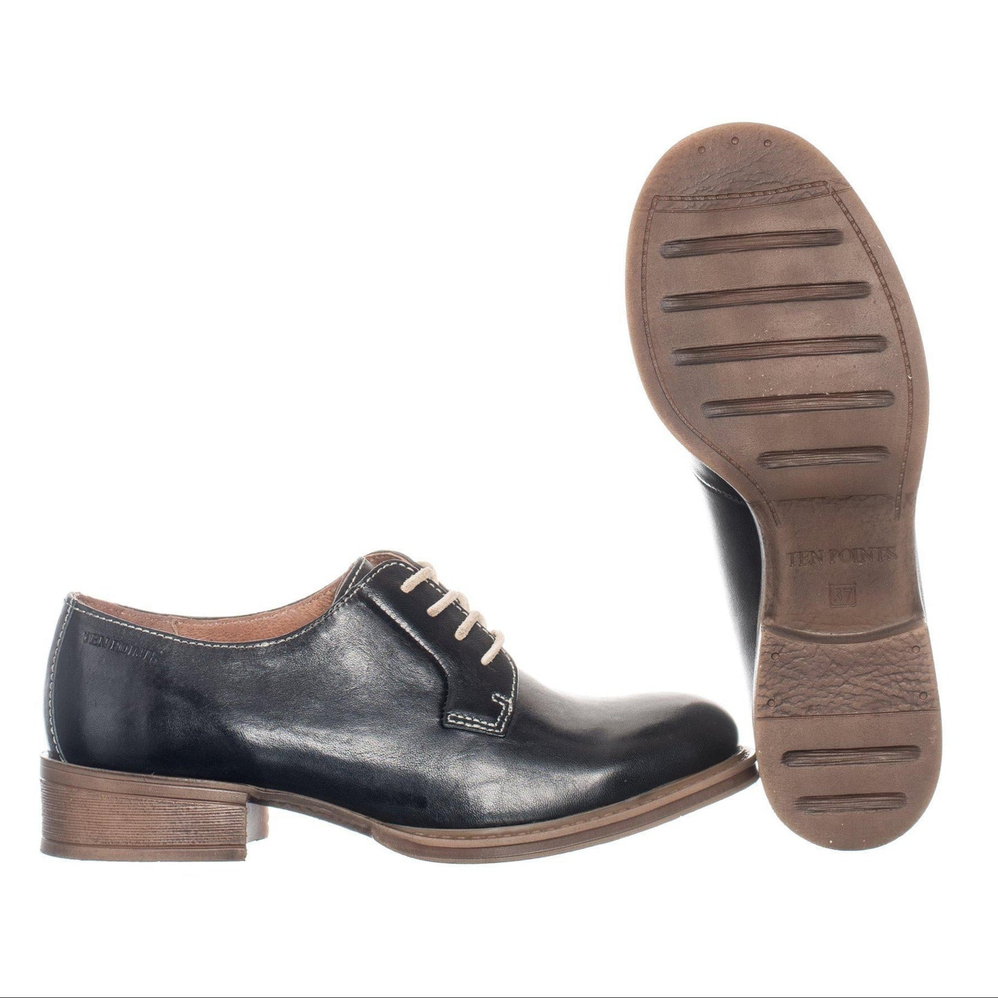 Schnürschuhe aus vegetabil gegerbtem Leder