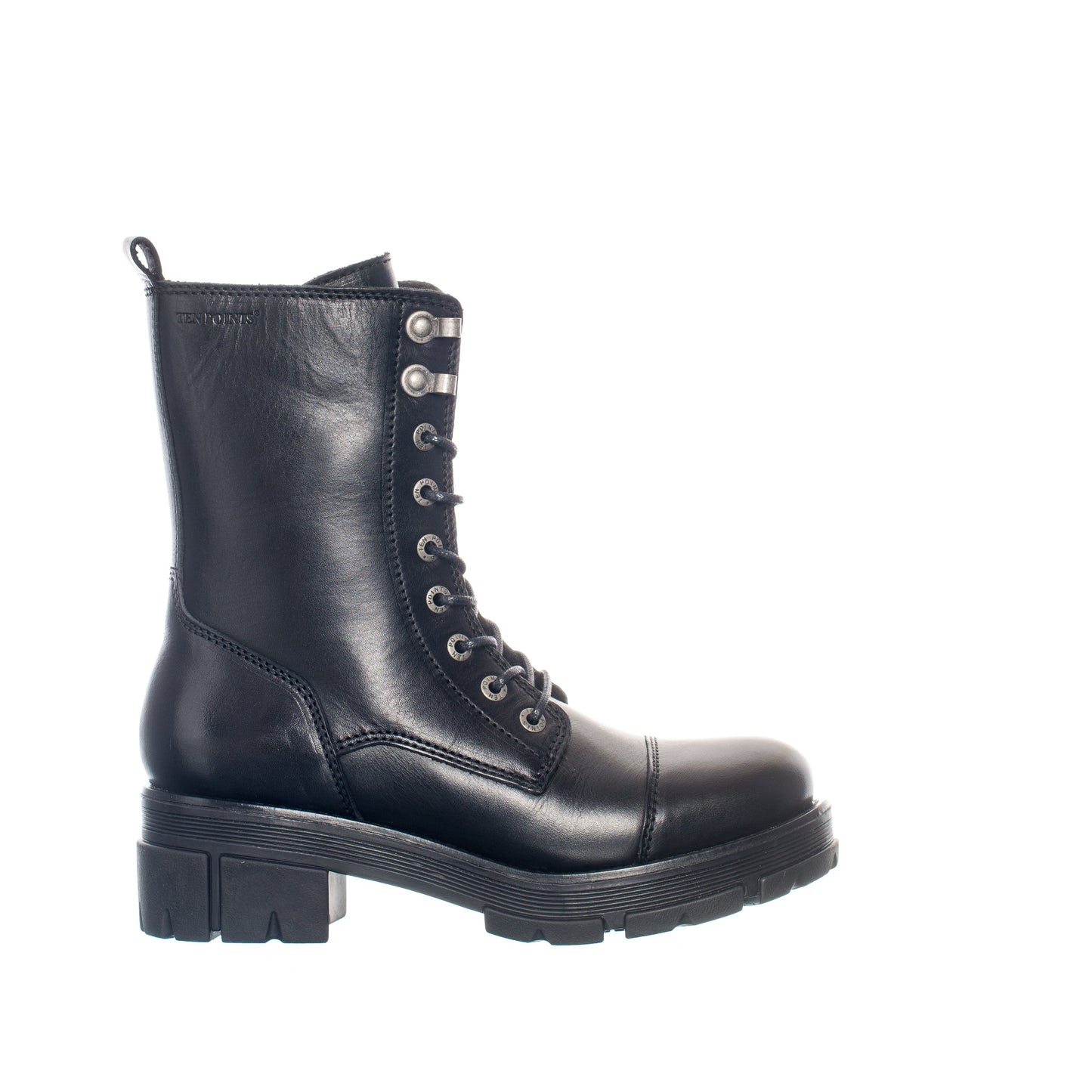 Leder-Schnürboots, Cecilia mit höherem Schaft