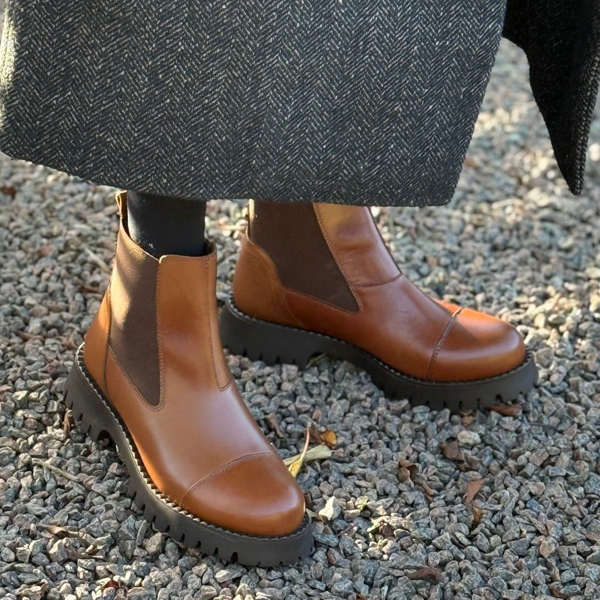 warm lined leather boots, Penny