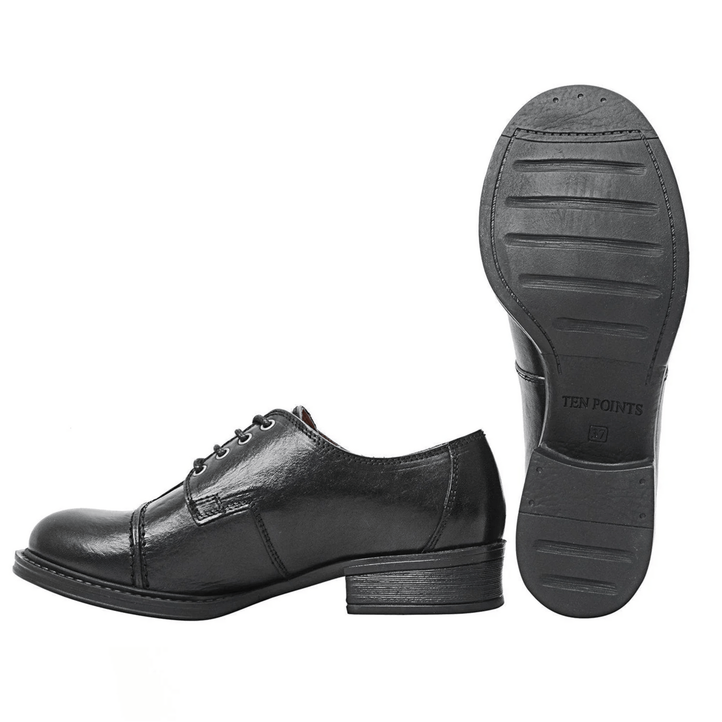 Schnürschuhe aus vegetabil gegerbtem Leder