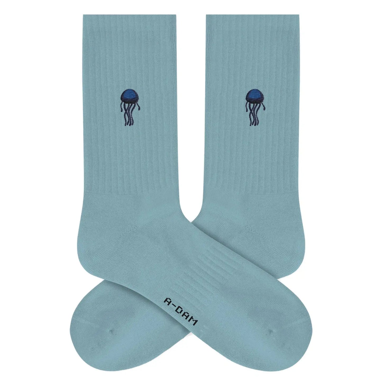 Sportsocken mit eingestrickten Motiven