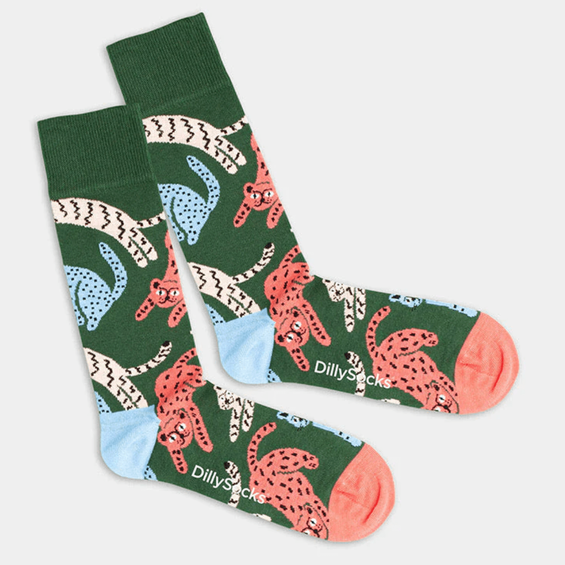 Socken mit Katzenmuster