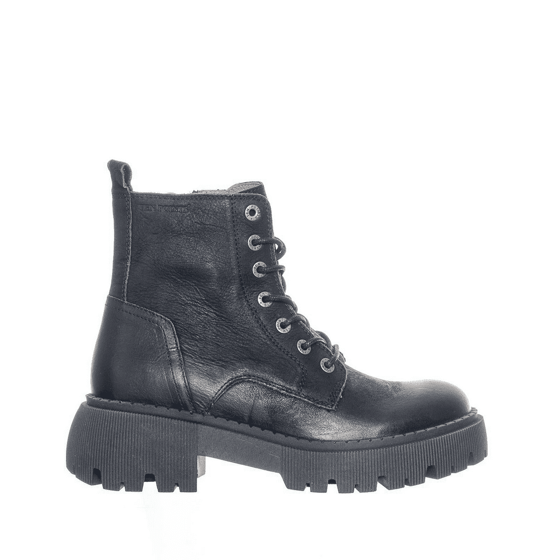 Leder-Schnürboots mit dicker Sohle, Pandora
