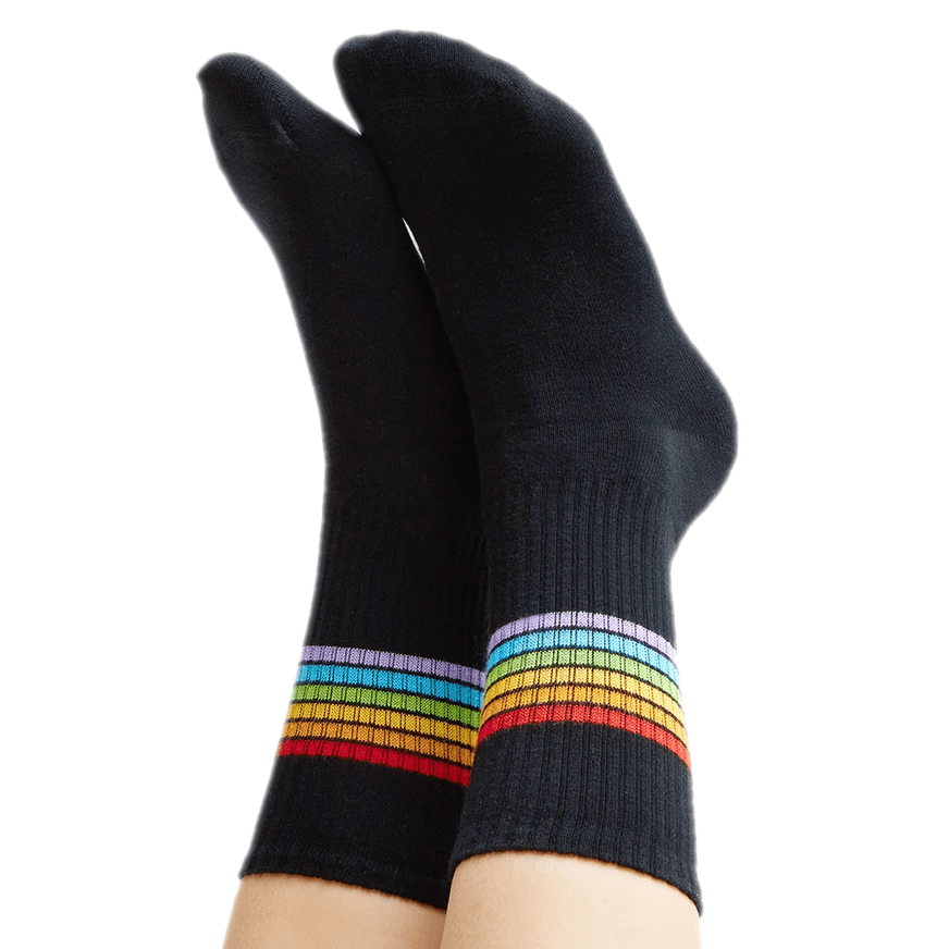 Regenbogen-Streifen-Sportsocken