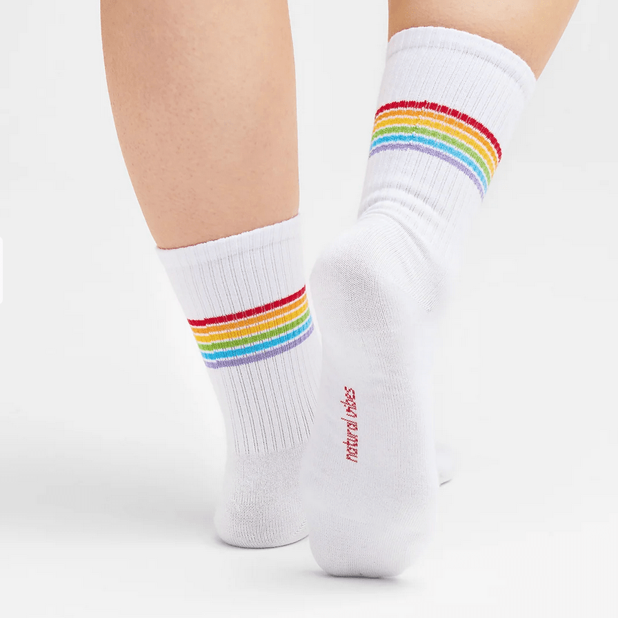 Regenbogen-Streifen-Sportsocken