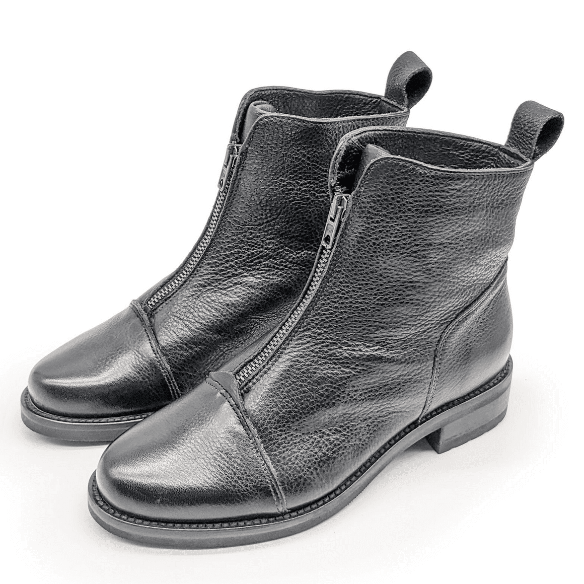 Manul Zipper-Boots aus Bio Leder