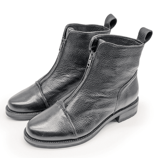 Manul Zipper-Boots aus Bio Leder