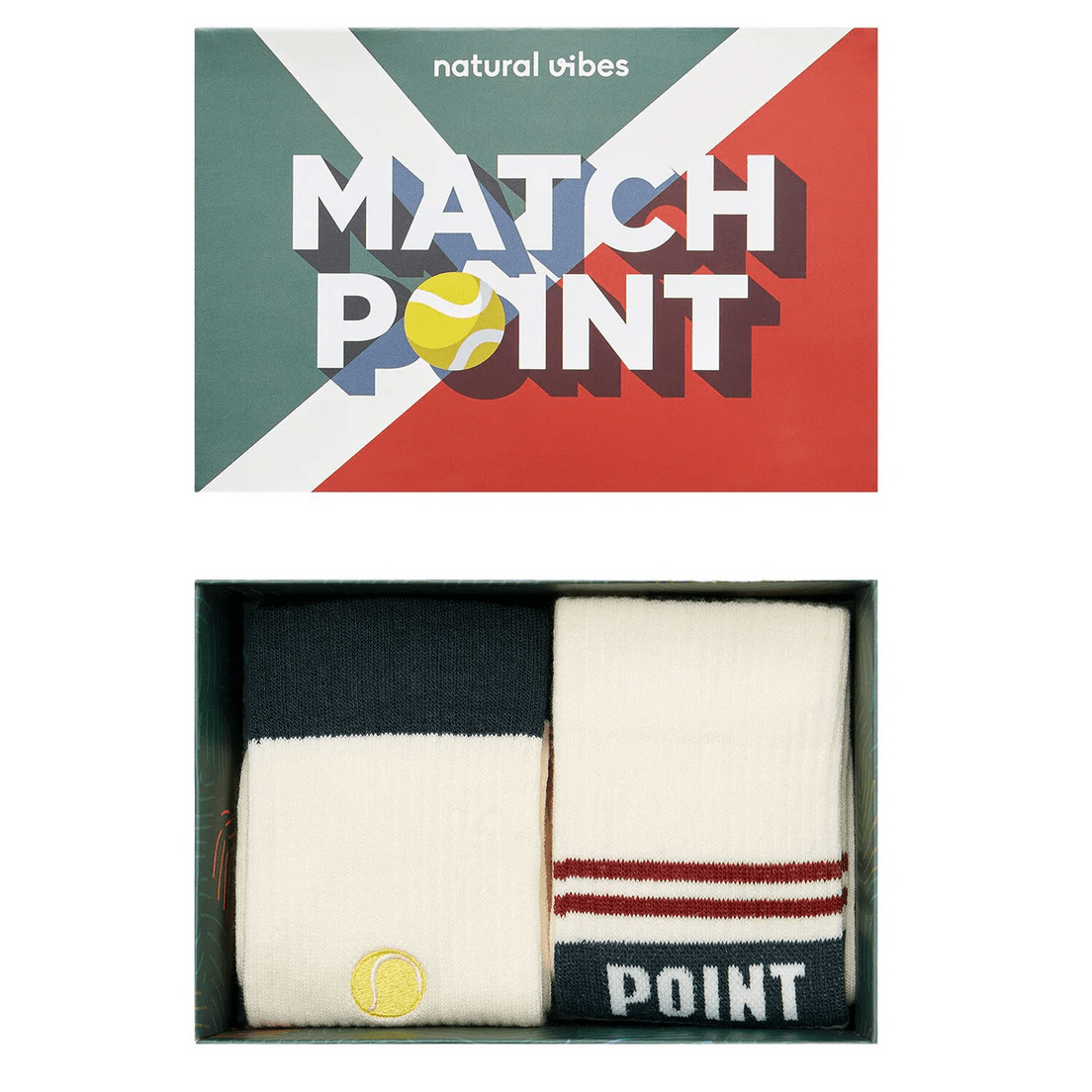 Geschenkbox Tennis-Socken