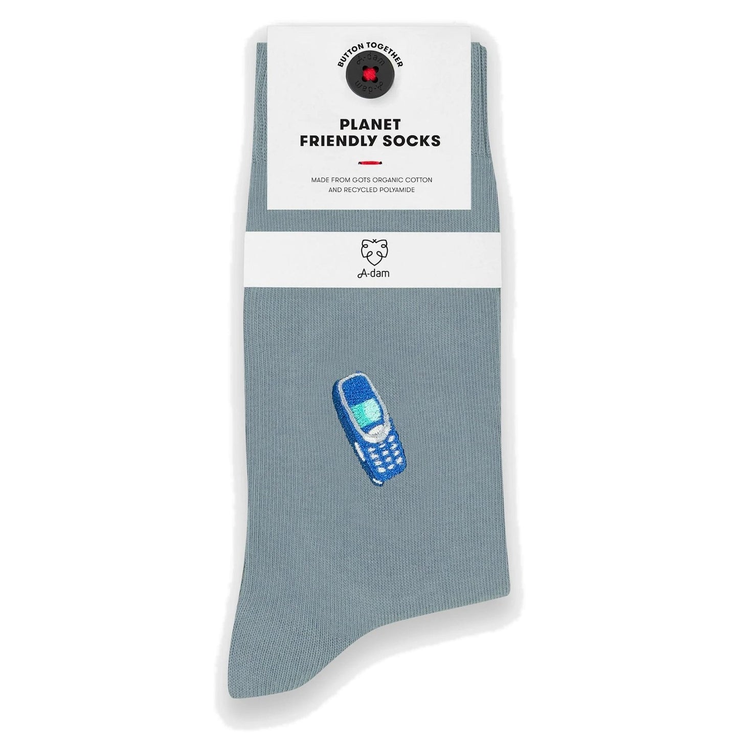 Socken mit Stickerei