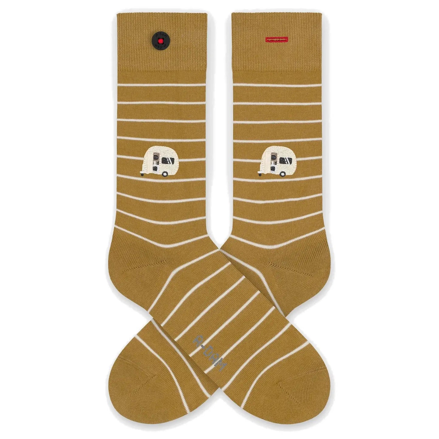 Socken mit Stickerei