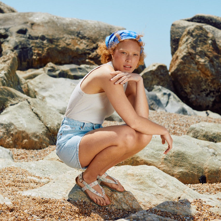 gemusterte Isle Sandalen, vegan