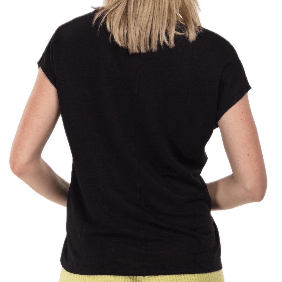 leichtes Shirt aus Leinen, V-Neck