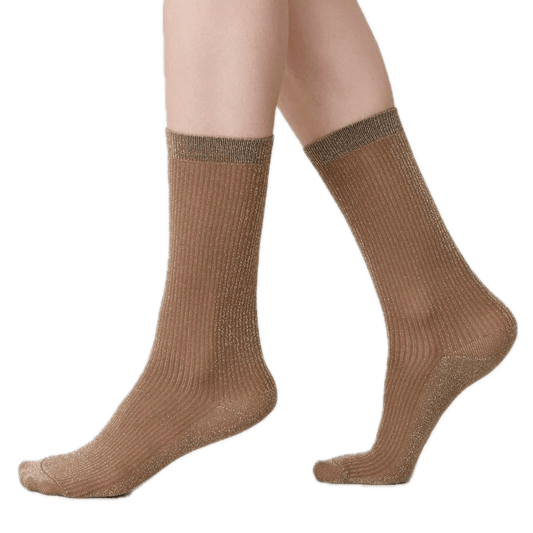 Magda Ribb-Glitzersocken