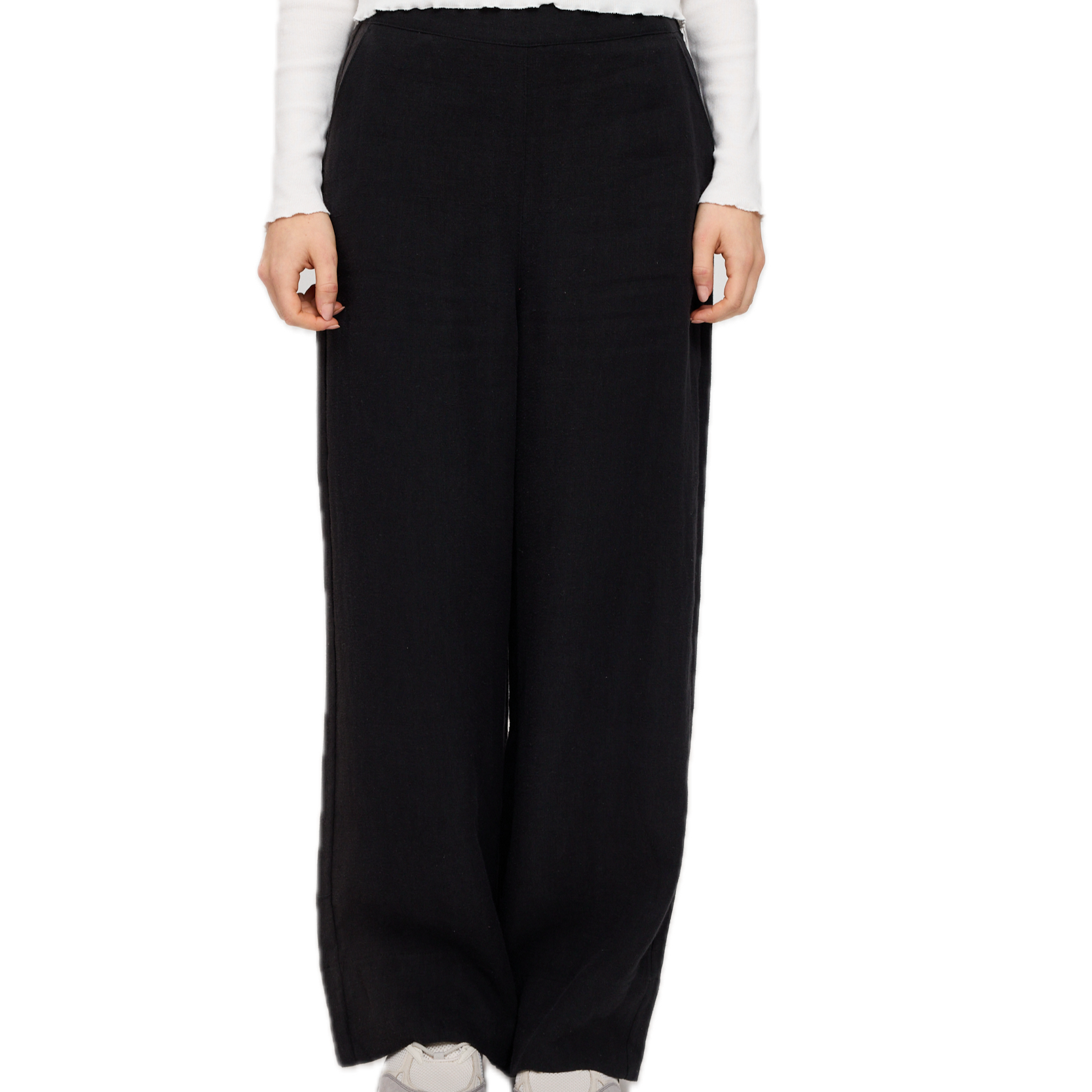 weite Leinen-Hosen