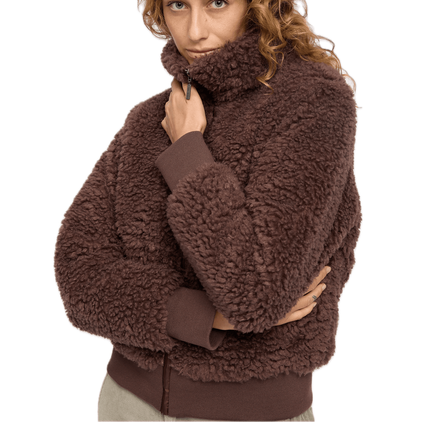 Cozy jacket made from recycled plastic