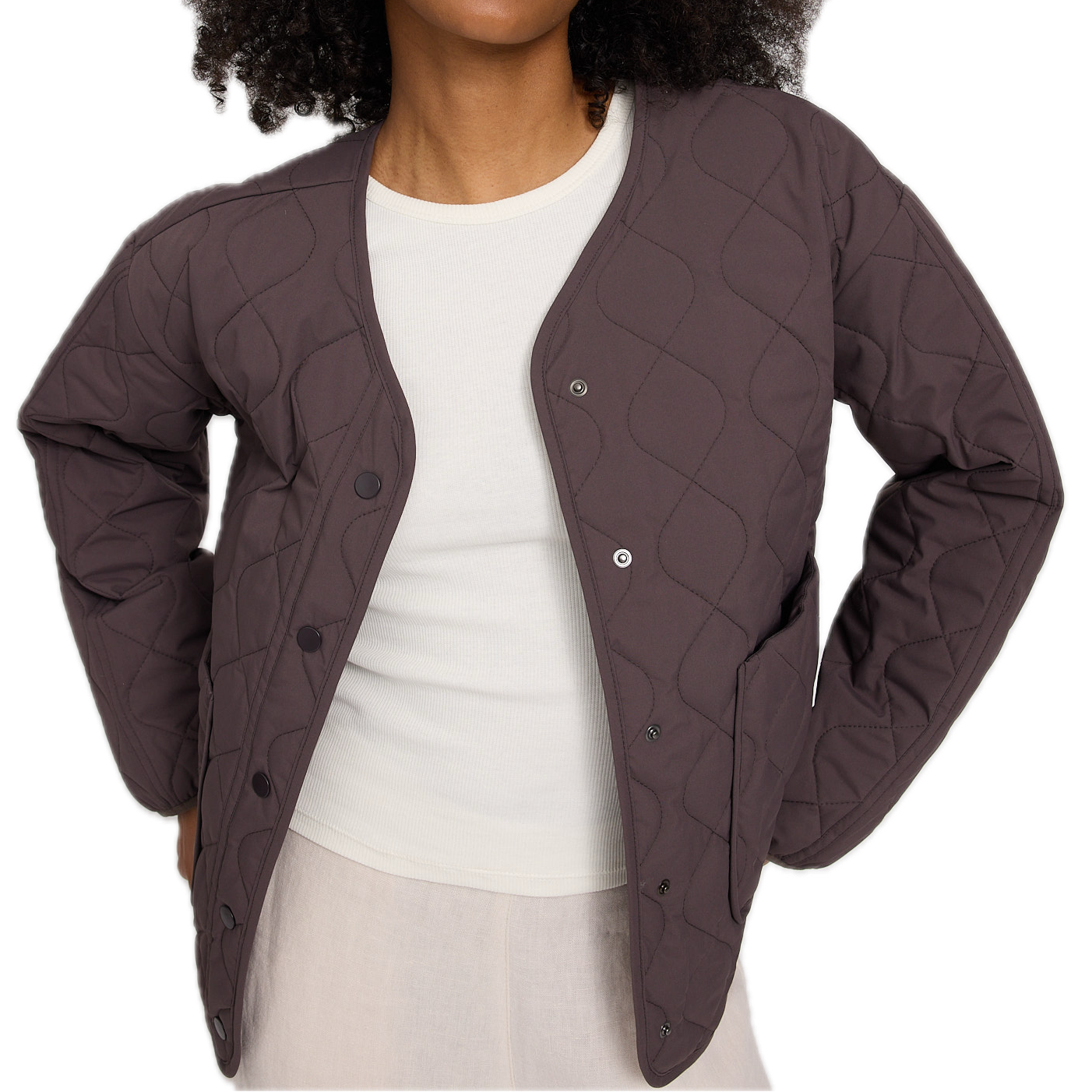 wattierte leichte Steppjacke