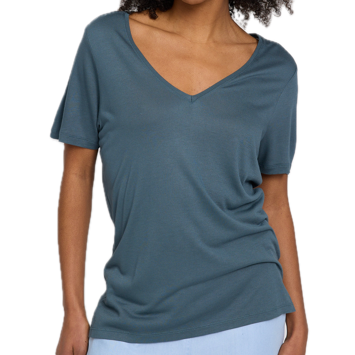 V-Neck-Shirt aus Ecovero