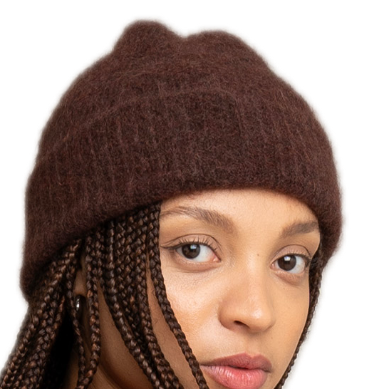 Kuschel-Mütze aus Mohair und Lammwolle