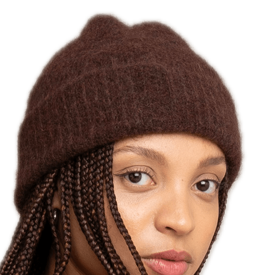 Kuschel-Mütze aus Mohair und Lammwolle