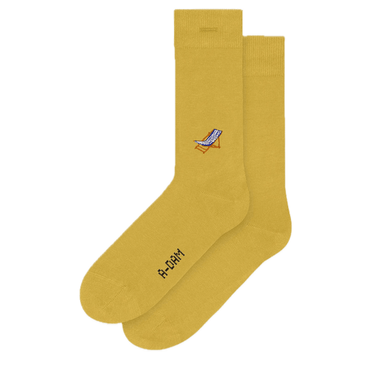 Socken mit Stickerei