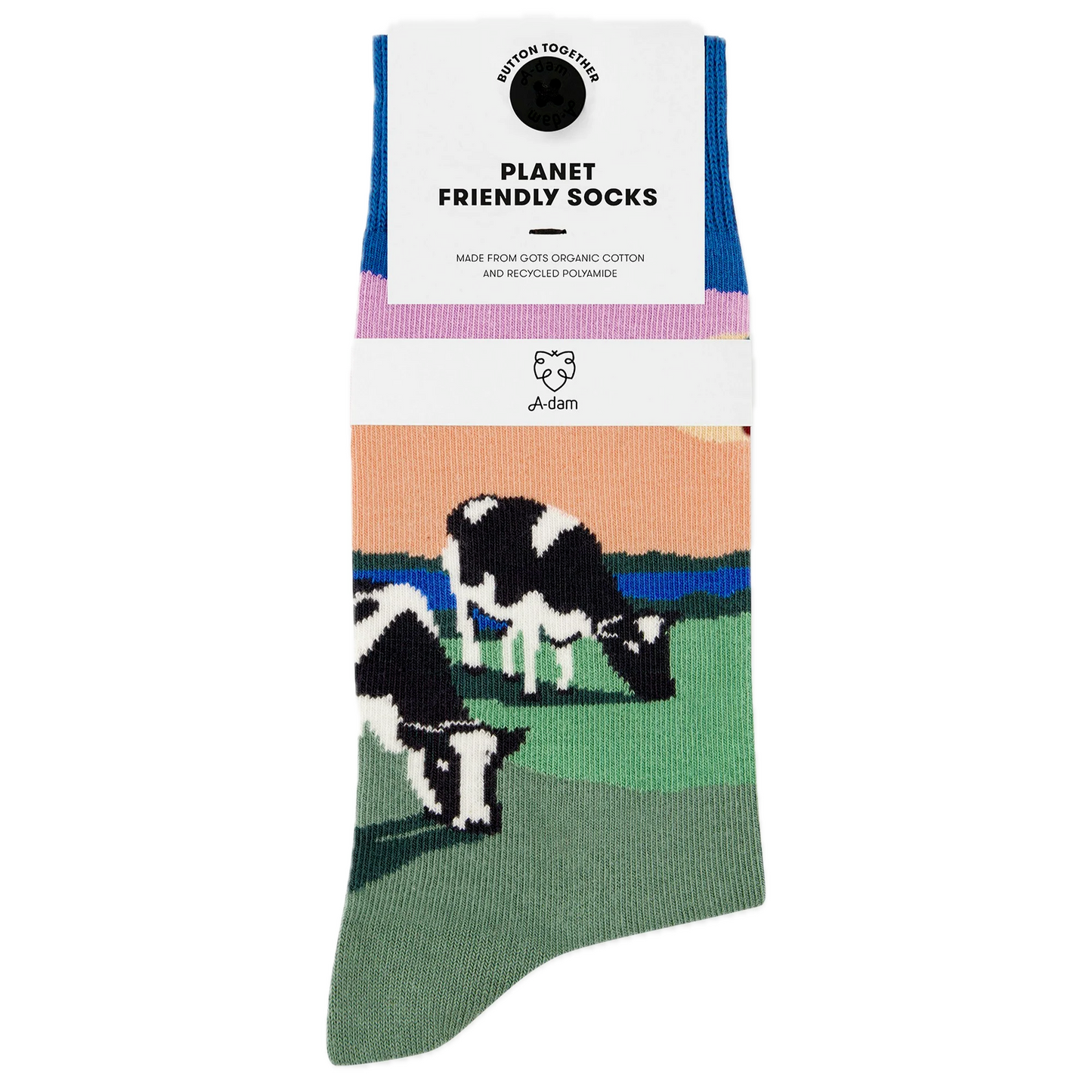 Socken mit eingestrickten Motiven