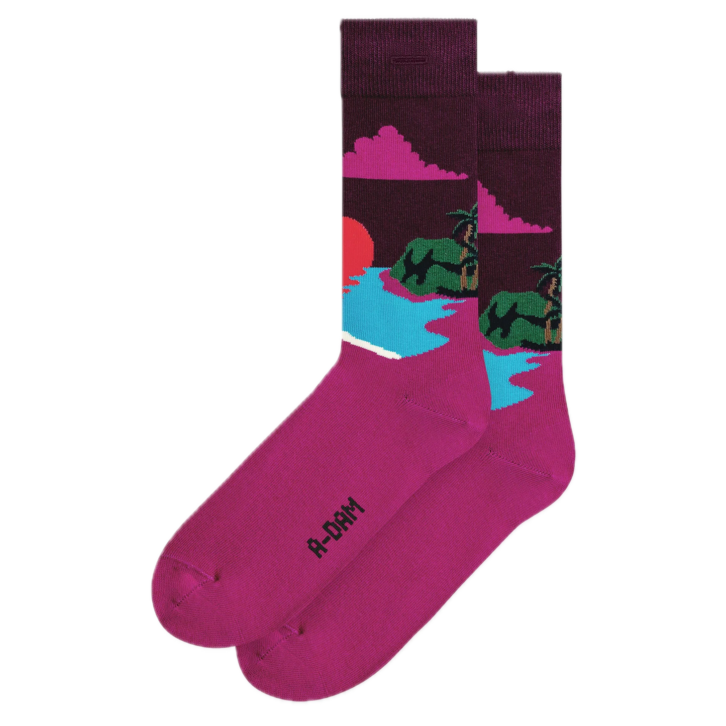 Socken mit eingestrickten Motiven