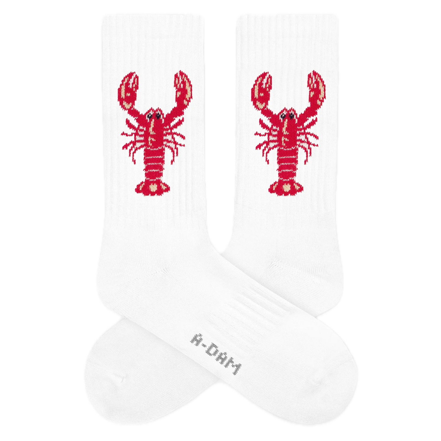 Sportsocken mit eingestrickten Motiven