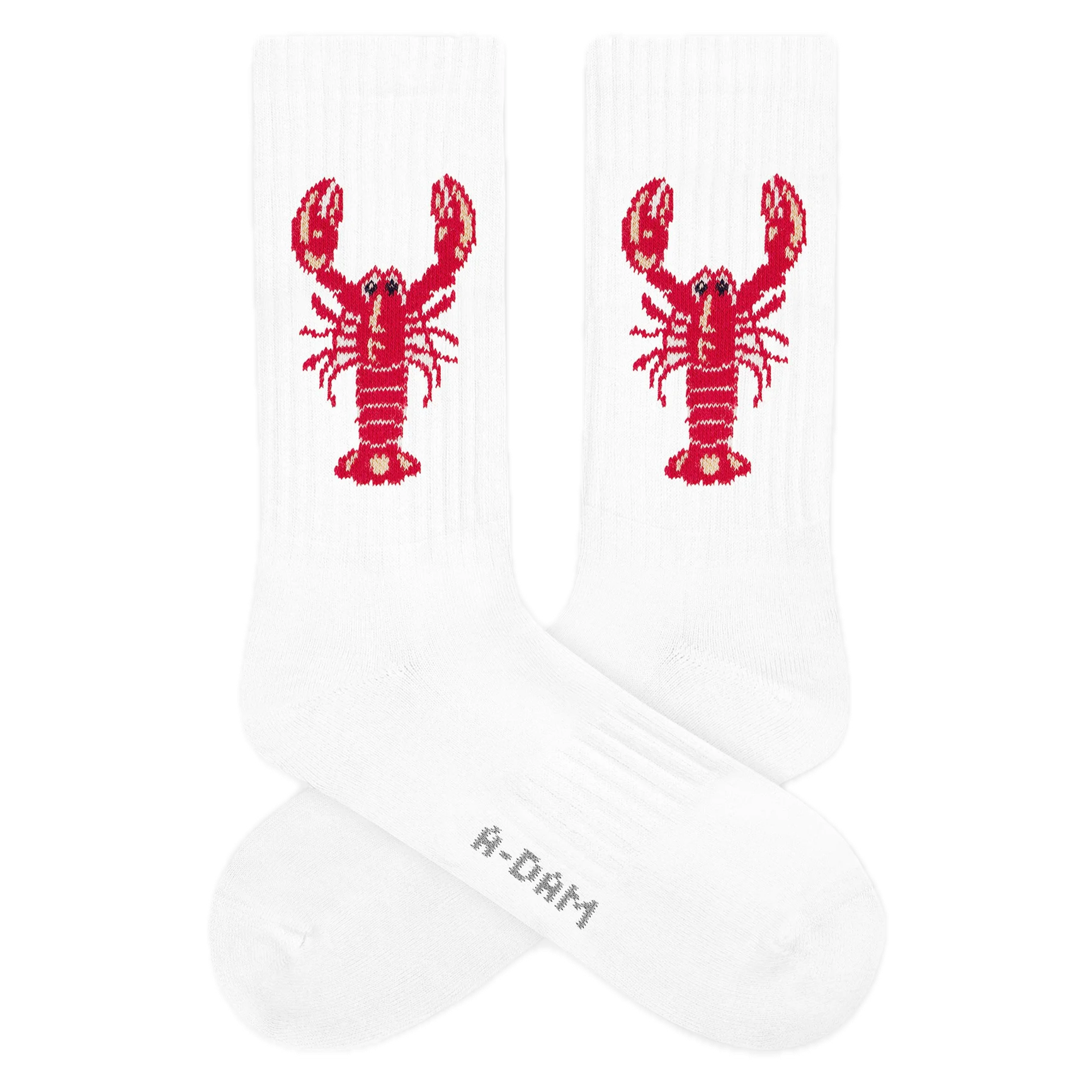 Sportsocken mit eingestrickten Motiven