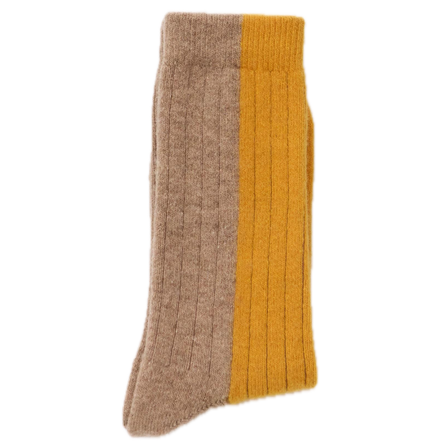Bicolor Wollsocken