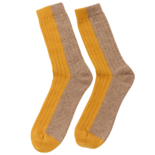 Bicolor Wollsocken