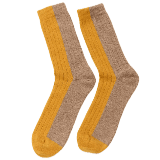 Bicolor Wollsocken