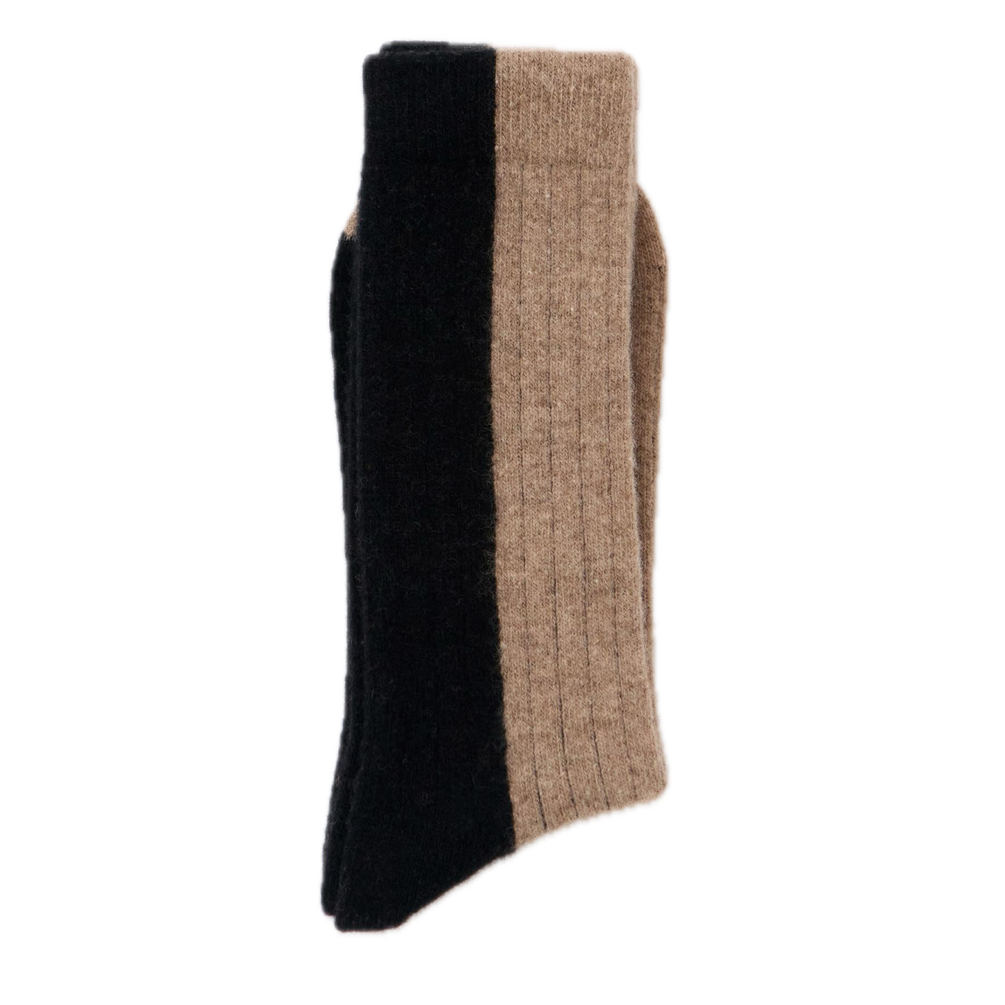Bicolor Wollsocken