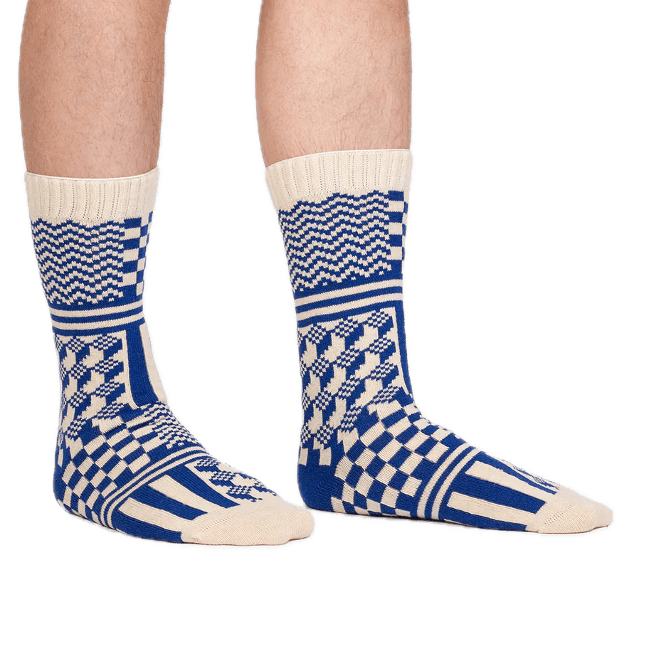 farbenfrohe warme Socken
