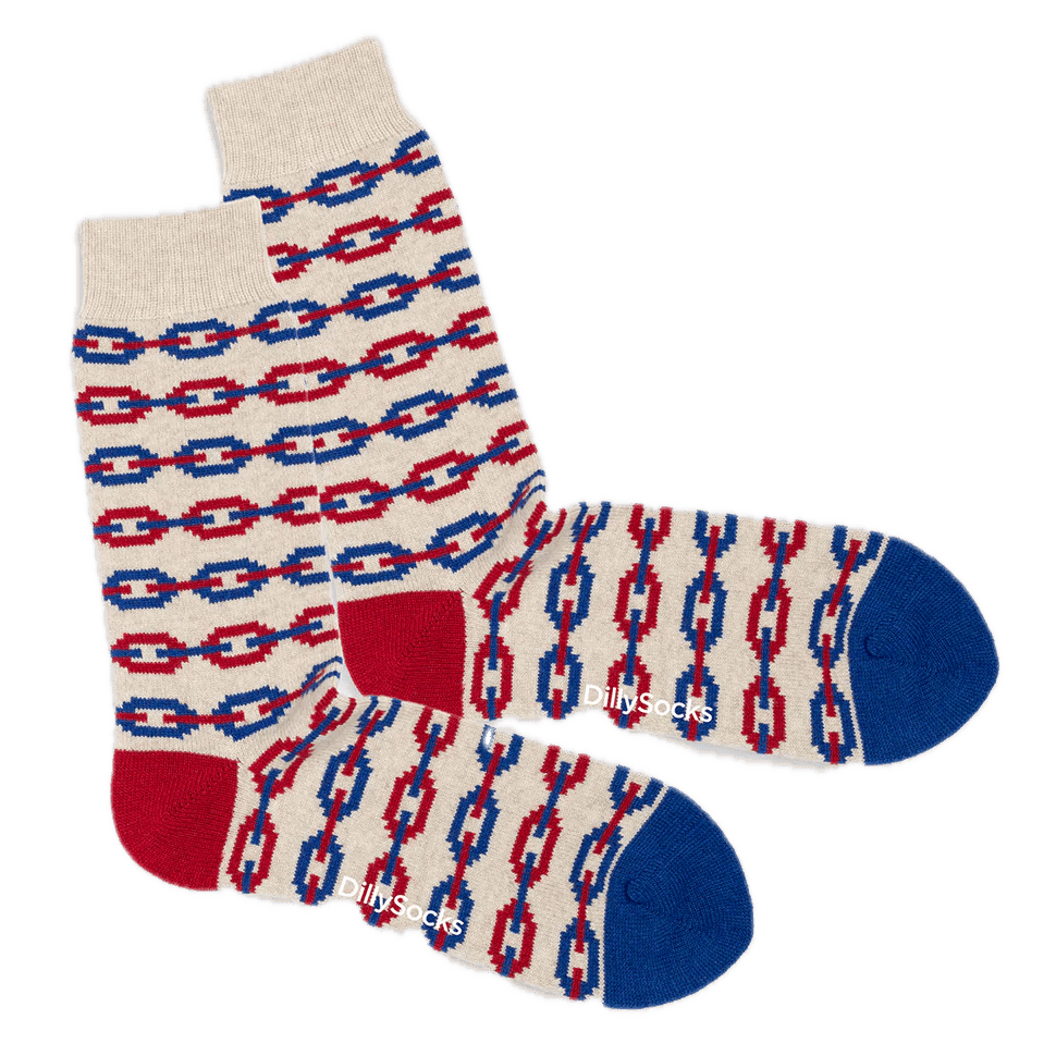 farbenfrohe warme Socken
