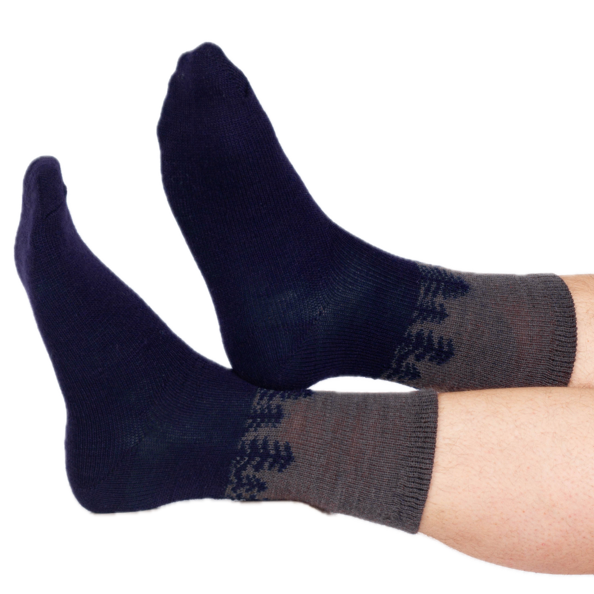 warme Wollsocken, Nadelbaum