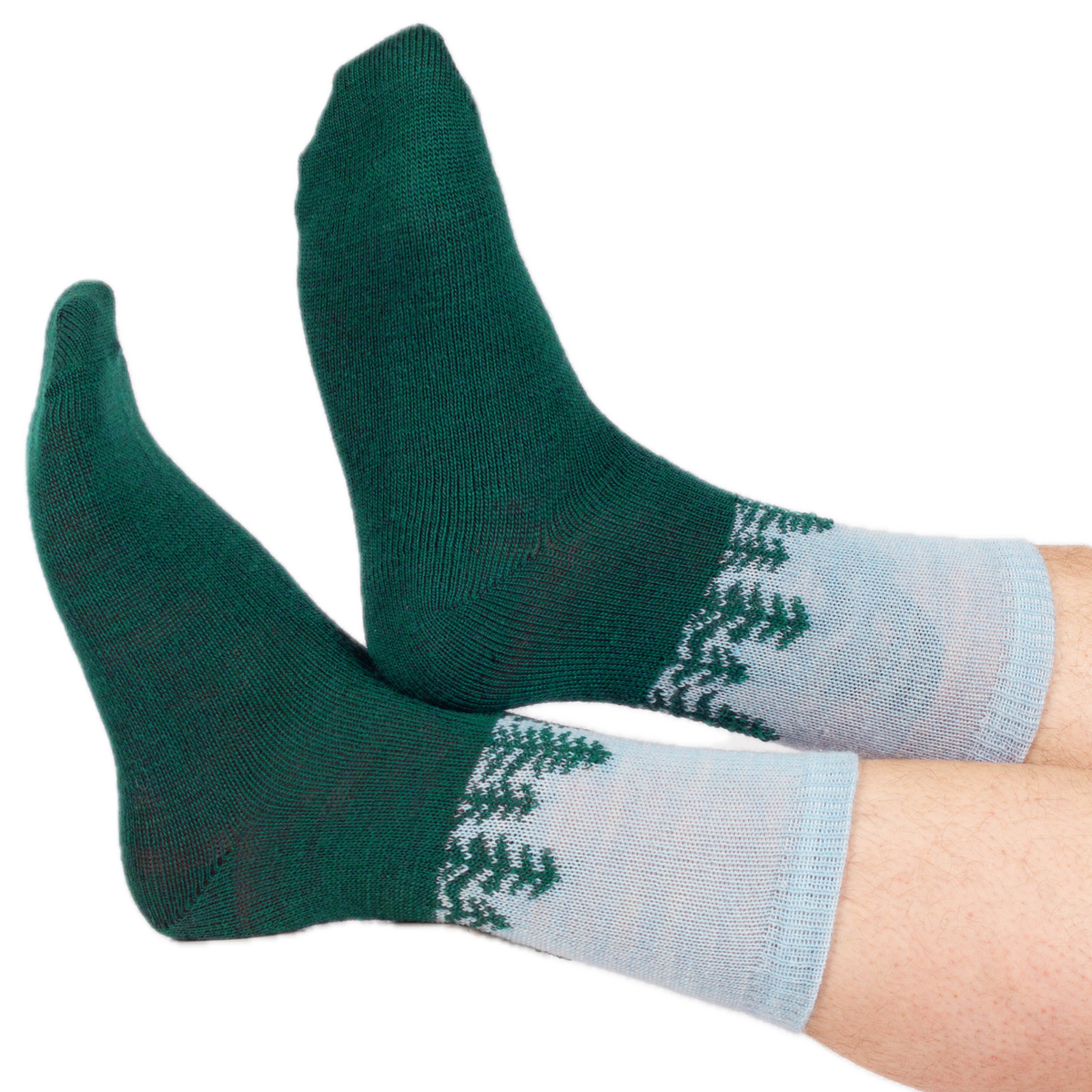 warme Wollsocken, Nadelbaum