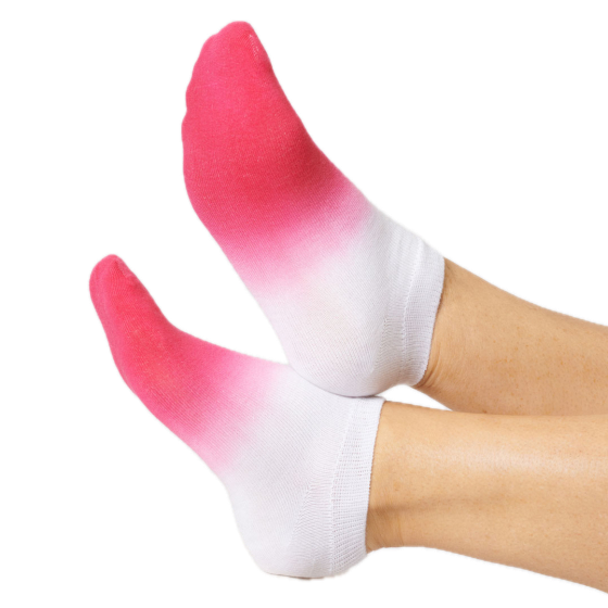 Sneaker-Socken, Dip Dye