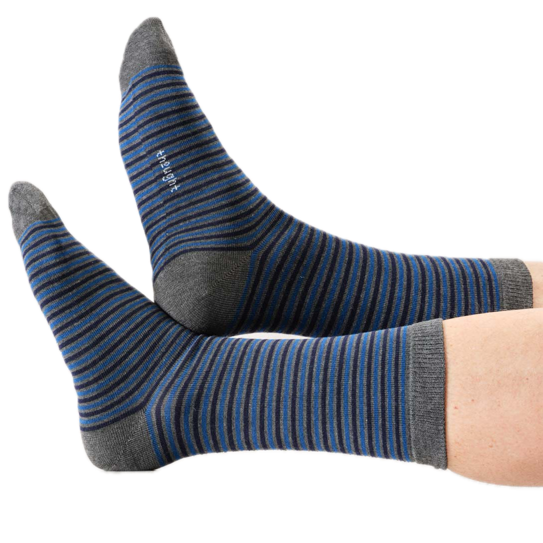 3er-Pack Socken mit Streifen und Mustern
