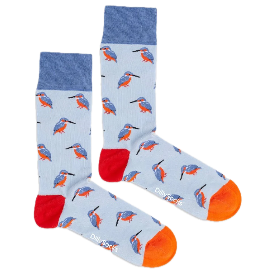 Socken mit Eisvogel