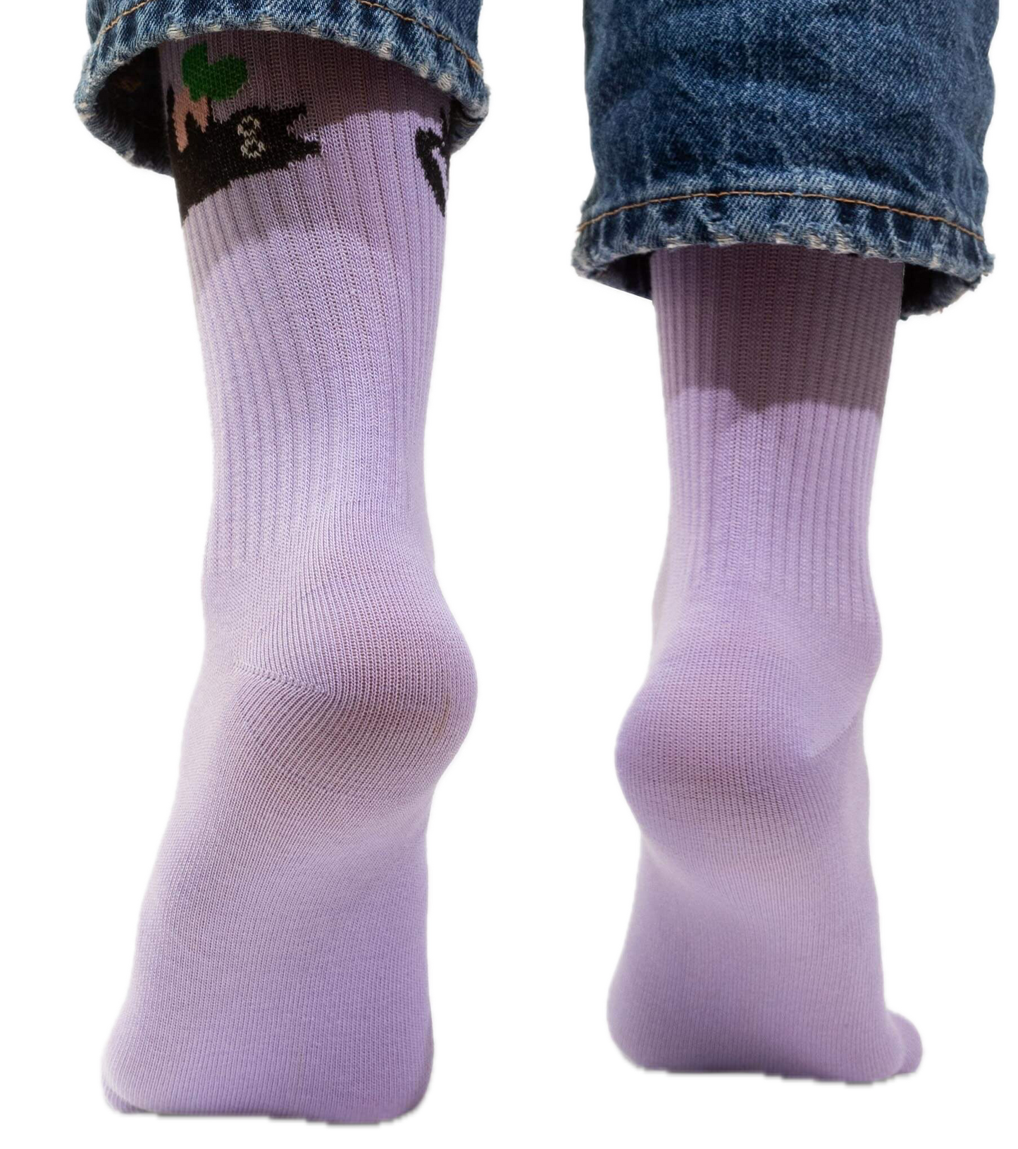Sport-Socken mit eingestrickten Motiven