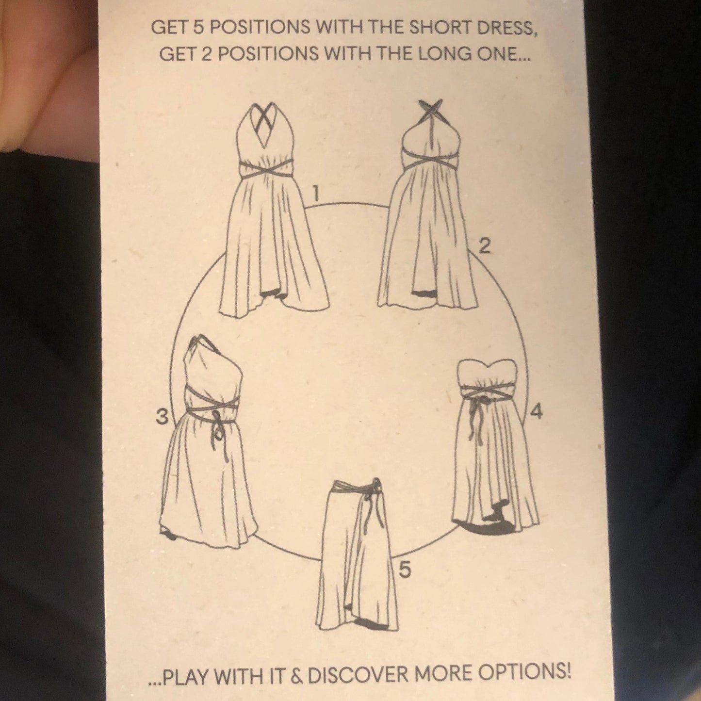 multipositions Dress, lang