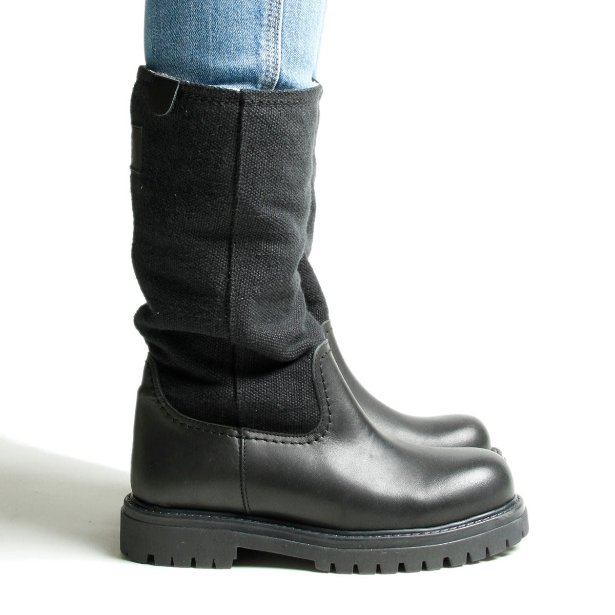 MIA Boots aus Leder, Baumwolle und Hanf